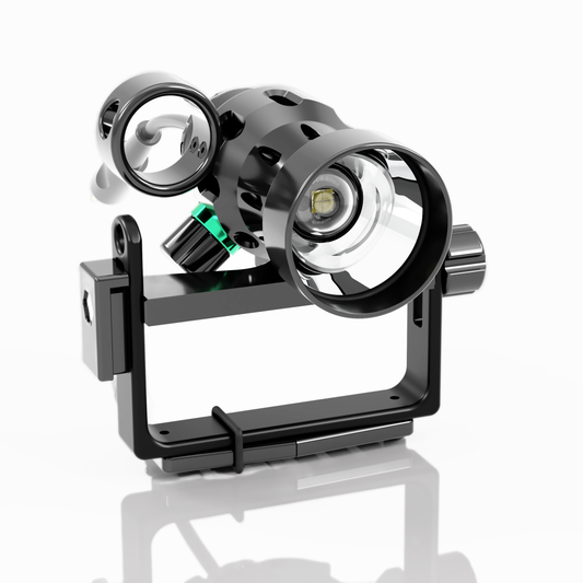 Nouveau : Tête de lampe de plongée Oceanex Morph Black Edition avec cordon WAM E/O - édition spéciale limitée