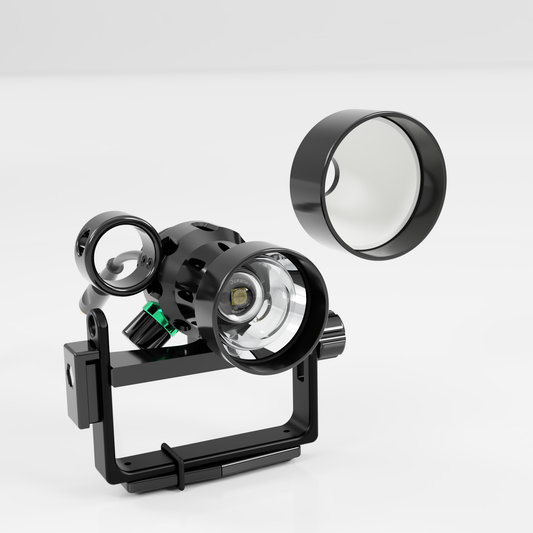 New: Oceanex Morph Black Edition diving lamp head with WAM E/O - Cord - limited special edition